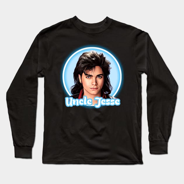 Full House - Uncle Jesse Long Sleeve T-Shirt by Zbornak Designs